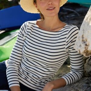 J Mclaughlin cotton three-quarter sleeve top